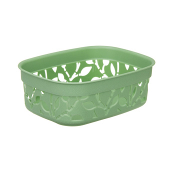 Коробка д/хранения пластм. "Флора" 185x140x65мм (1,0л) Мята М2360 ("М-Пластика") *1/24