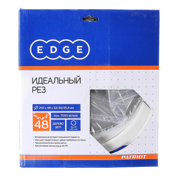 Диск пильный 250*32//30/25,4мм 24 зубьев по дереву (810010020) EDGE PATRIOT *1/10 Диск пильный 250*32//30/25,4мм 24 зубьев по дереву (810010020) EDGE PATRIOT *1/10