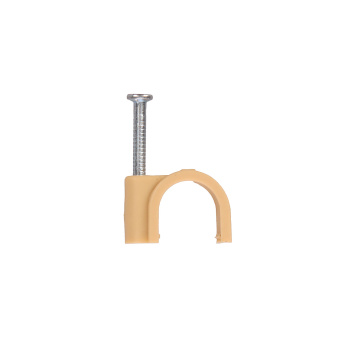 Скоба круглая пластиковая 10мм (50шт) соснаTDM SQ0514-0095 *1/50