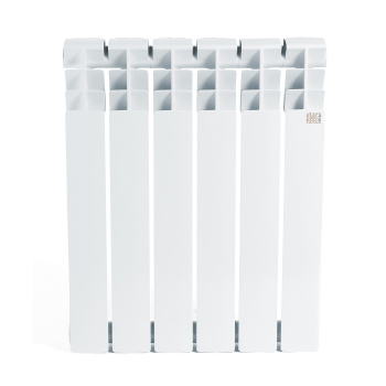 Радиатор алюминиевый 6 секций STI, 500 мм, белый