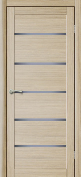 Дверь межкомнатная остеклённая ЦАРГИ COMFORT-2 Лиственница КАПУЧИНО 3D 900мм BROZEX-WOOD *1
