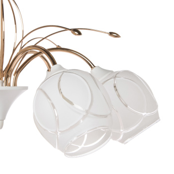 Люстра Verner Lighting N2357/6, 40 Вт, E27, 6 ламп, белый/золото