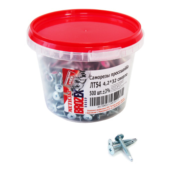 Саморезы прессшайба BROZEX ВЕДРО 4,2*32 сверло (500шт) *6