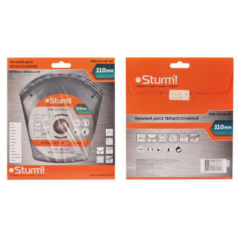 Диск пильный 210*30,0мм 36 зубьев по дереву (9020-210-30-36Т) Sturm *1/10/40 Диск пильный 210*30,0мм 36 зубьев по дереву (9020-210-30-36Т) Sturm *1/10/40