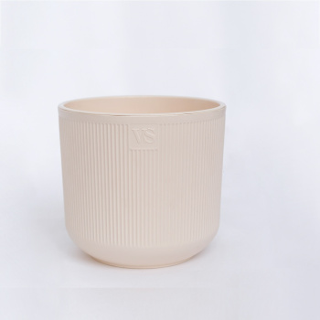 Кашпо пластм. "Росси" 3,1л d верха 170мм h160мм со вставкой Крем AMR-3,1-02 ("VipSet") *1/8