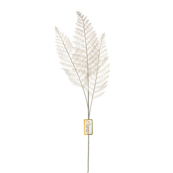 Ветка декоративная "Сверкающий папоротник" 86 см, Белый Ветка декоративная "Сверкающий папоротник" 86 см, Белый