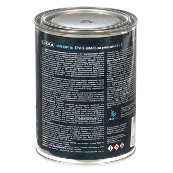 Грунт-эмаль по ржавчине 4 в 1 быстросохнущая Шоколадно-коричневая 0,8 кг RAL8017 PROF IT *1/10