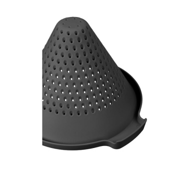 Сито-дуршлаг фильтровальное, с ручкой пластм. д.150мм Темно-серый 434256615 ( "Бытпласт") *1/12