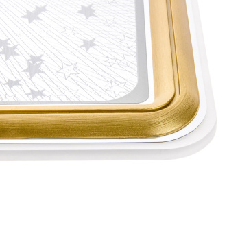 Светильник светодиодный акриловый 400мм 80W 9527B/40W 04 3 реж., пульт S=20м2 VERNER LIGHTING *1