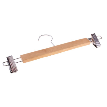 Плечики-вешалка для одежды дбрюк и юбок, с зажимами 33х13см (565876) *1100