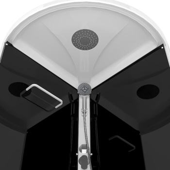 Кабина душевая 90*90*218 Simple 99 поддон низкий стек.матовое,б/эл,ст.белые DOMANI-Spa3уп