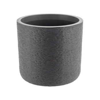 Кашпо пластм. "Сланец"  9,5л d верха 280мм h265мм со вставкой Графитовый М3200 ("М-П")*1/6