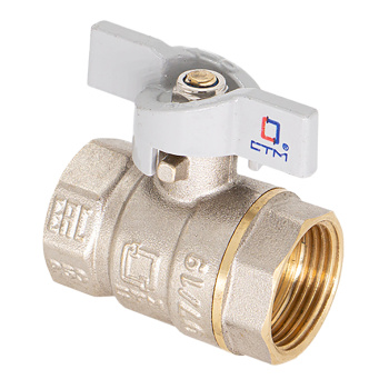 Кран шаровый 1" (Ø25) М/М бабочка СТМ (СТАНДАРТ) CWFFB001 *1/10/60