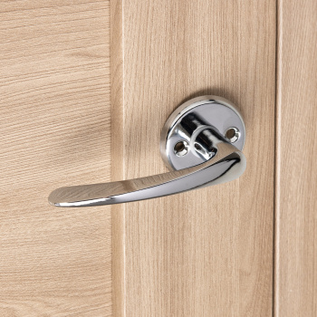 Ручка д/финских дверей ХРОМ 019 СР Фабрика Замков *1/5/60