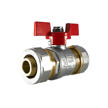 Кран шаровый 20х20 цанга/цанга бабочка STI (аналог ИД40) *1/10/80