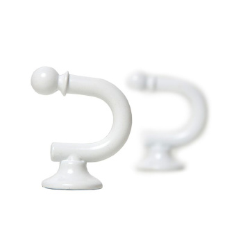 Держатель крючок белый (2шт.) в упаковке *1