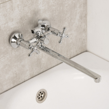 Смеситель для ванны с длинным изливом Duplex Milardo DUPSBL2M10 *1