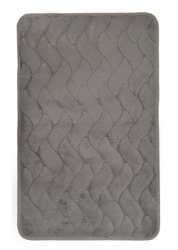 Коврик д/ванной Aquadomer  "Marina" (60см х 100см) Серый АМ002  *1/25