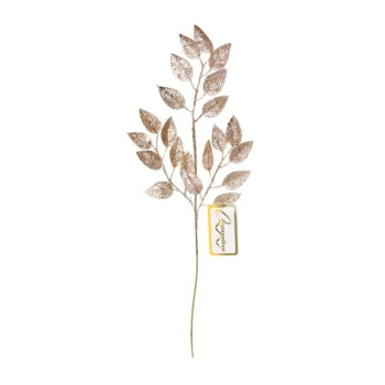 Ветка декоративная "Волшебные листья" 50 см, Шампань Ветка декоративная "Волшебные листья" 50 см, Шампань