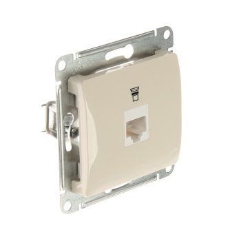 Механизм розетки "Glossa" 1-м. комп. беж. RJ45 GSL000281K *1