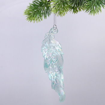 Подвеска "Тайное перо" 5*18 см, Зелёный