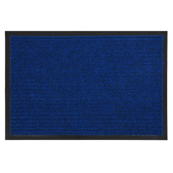 Коврик 50*80 см влаговпитывающий ребристый "VORTEX" синий (арт.22082/24322) *1/10