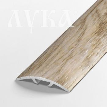 Порог-стык одноуровневый 30х900 мм Лука ЛС 04-2, скрытый крепеж, дуб пальмира