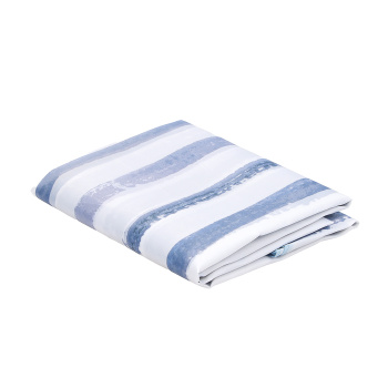 Штора для ванной V-line Акварельные полосы, 180х180 см, полиэстер, с кольцами