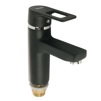 Смеситель для умывальника Potato P1030-6 (черный) *1/10