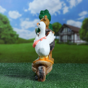 Садовая фигура "Зверюшки на самокате"  4074860