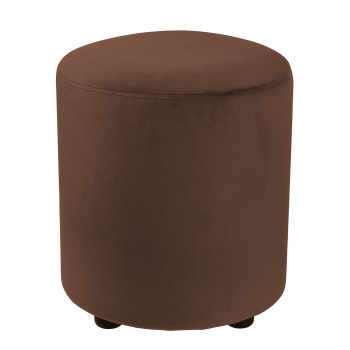 Пуф FORPOST, 40х45х40 см, бочка, микровелюр конфетти корица, коричневый