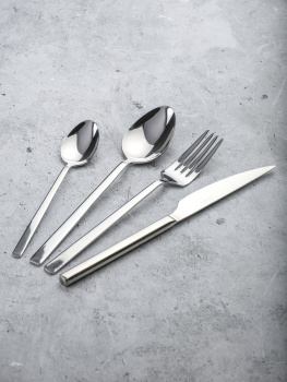 Вилка столовая нерж. "Quadro" КОМПЛЕКТ 2ШТ на подвеске DMC130 "Domenik" *1/12/72