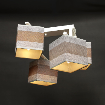 Люстра 6152/4WT BR+GR Е27 2*60W *1