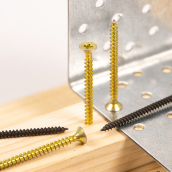 Шурупы жёлтые BROZEX пакет 4*50 (20шт) *10/100