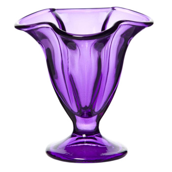 Креманка стеклянная "Айсвиль" ЭНЖОЙ пепл 118мм