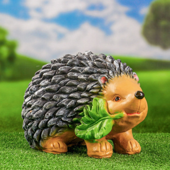 Садовая фигура "Ёж с листом" 23х36х23см 9487944