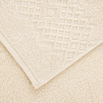 Полотенце махровое 70*130см Flashlights цв. 12-1404 молочный 295гр/м2 ПТ-3501-05577 *3/15